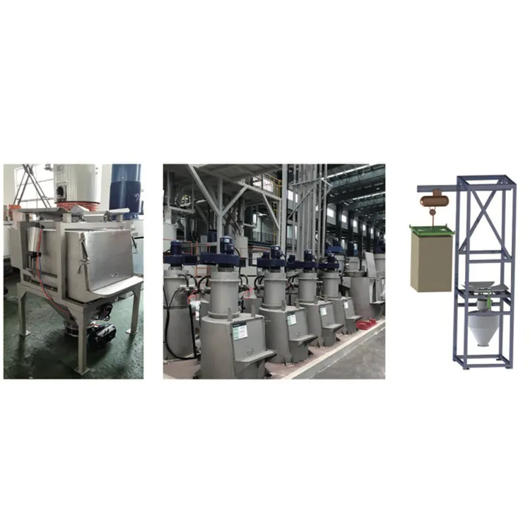 Estación de vaciado de bolsas sin polvo